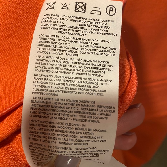 Armani Collezioni Light Orange Tea Length Dress - Picture 7 of 8